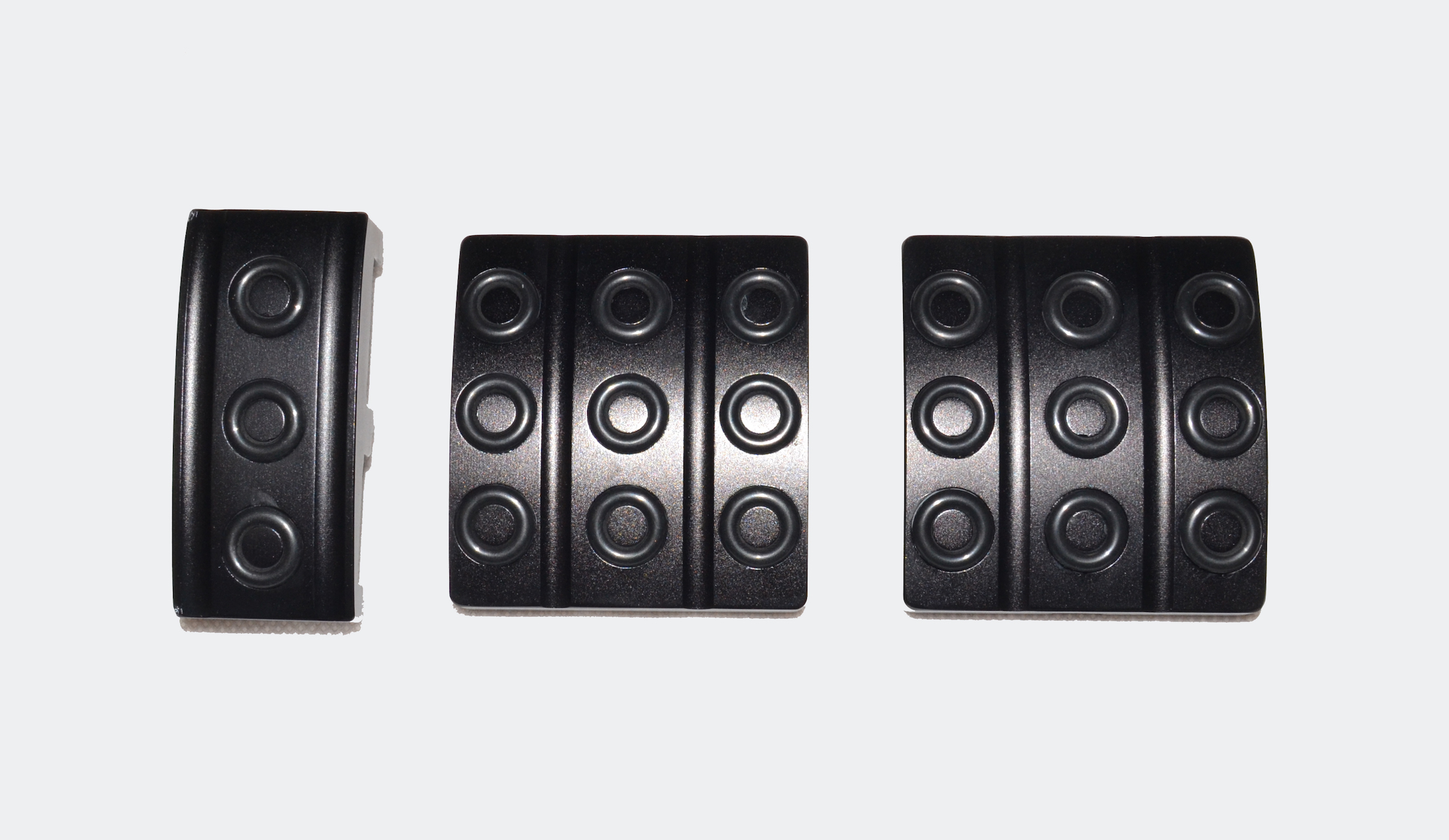 Pedal Covers (set of 3) Black, Optimill Race Products